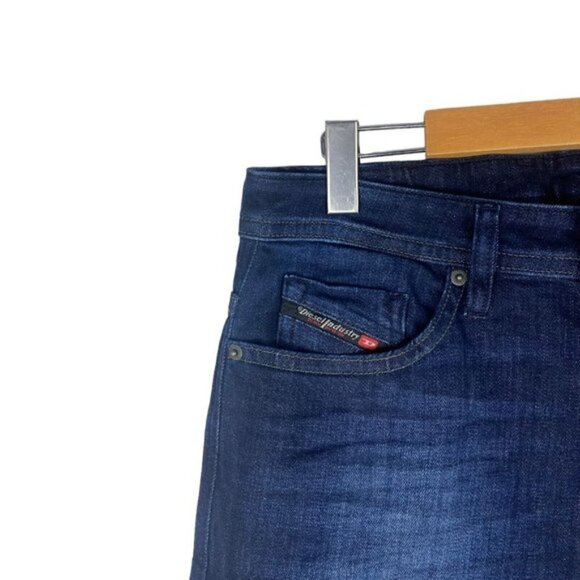 DIESEL Thommer X RM035 Blue Slim Skinny Stretch Jeans Dark Wash 00SB6D 34 X 32 - Picture 4 of 9